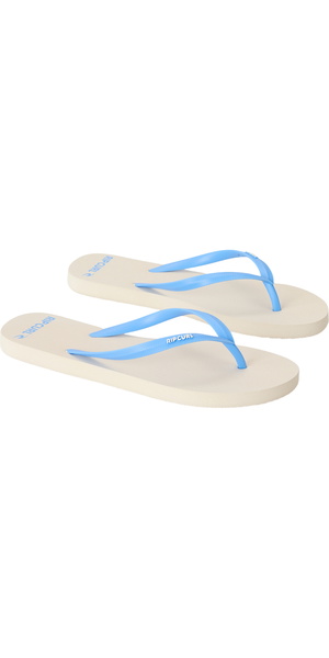 2026 Rip Curl Mujer Chanclas Bondi Bloom Con Punta Abierta 16HWOT - Natural / Blue